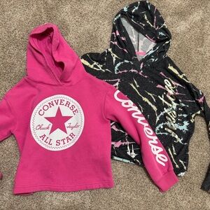 Girls Sweater Bundle Converse Pink + Justice Size M / L (12–14) EUC